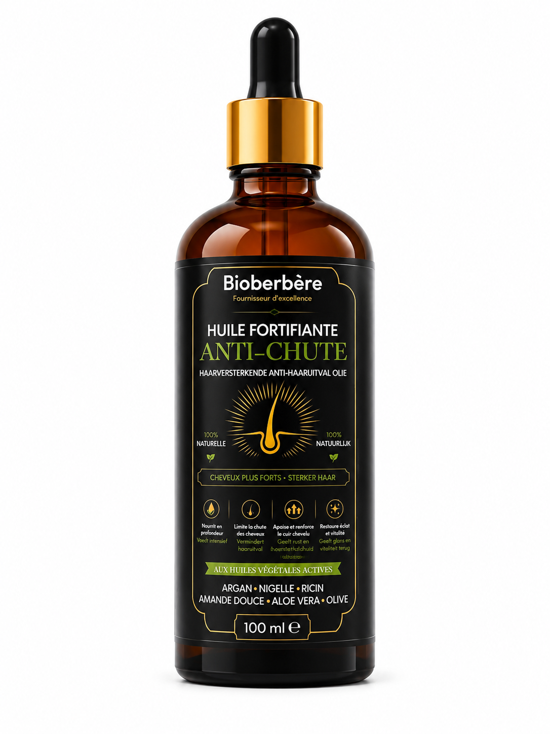 Huile anti-chute pour cheveux