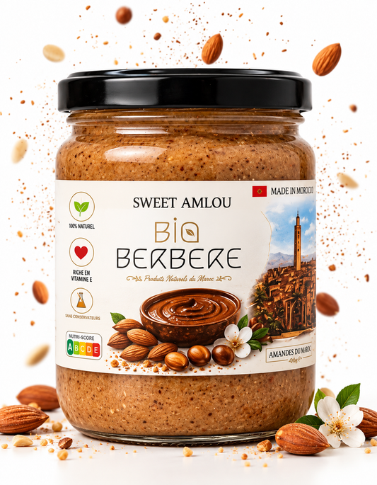 Amlou artisanal marocain 200g – amandes, miel et huile d'argan
